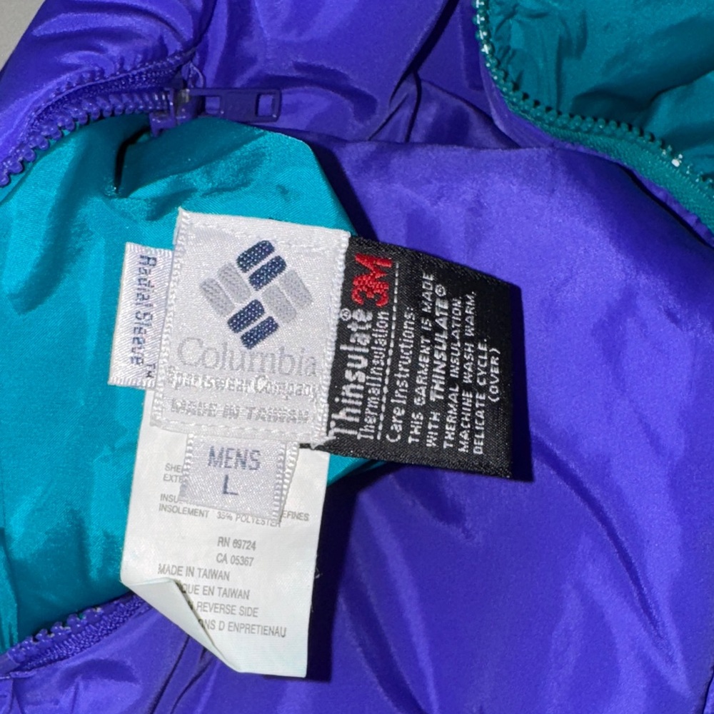Columbia Vibrant Purple and Teal Jacket - Picture 9 of 9